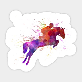 Watercolor horse show Sticker